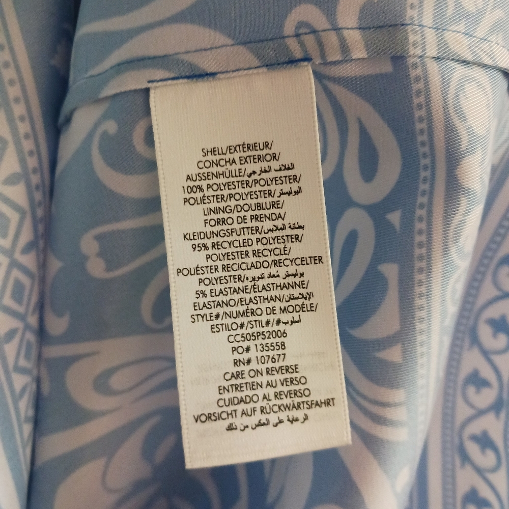 Alice + Olivia Oversize Button Front Mixed Print Kiva Shirt - Picture 9 of 9